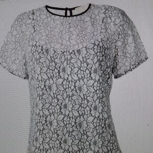Michael Michael kors lace floral blouse small